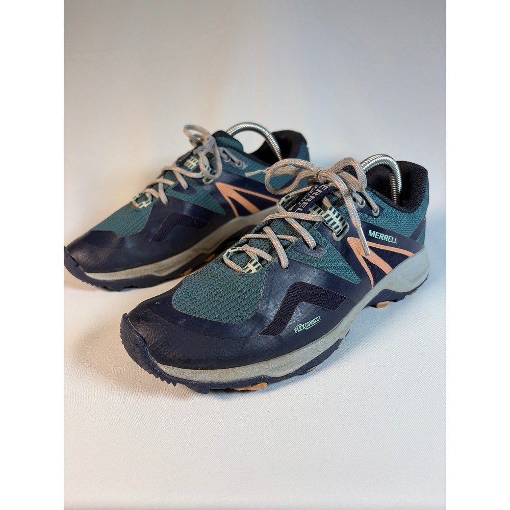 Merrell MQM Flex 2 Gore-Tex Womens 9.5 Trail Running Shoes Teal Navy J033676 - Picture 4 of 8